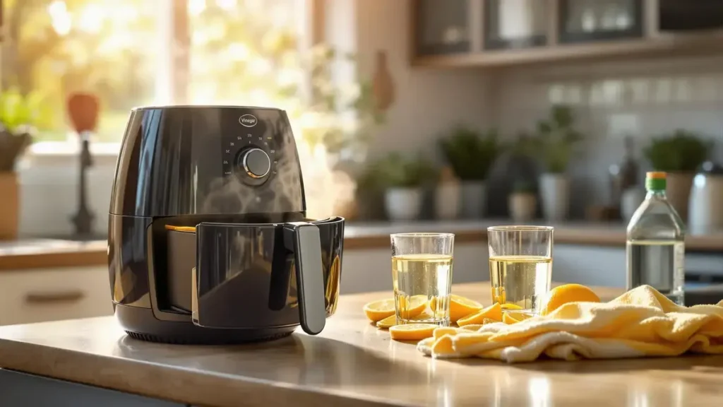 De slimme truc die het schoonmaken van je airfryer in een mum van tijd vergemakkelijkt, een glas water is voldoende