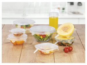 Lidl set van 12 siliconen deksels