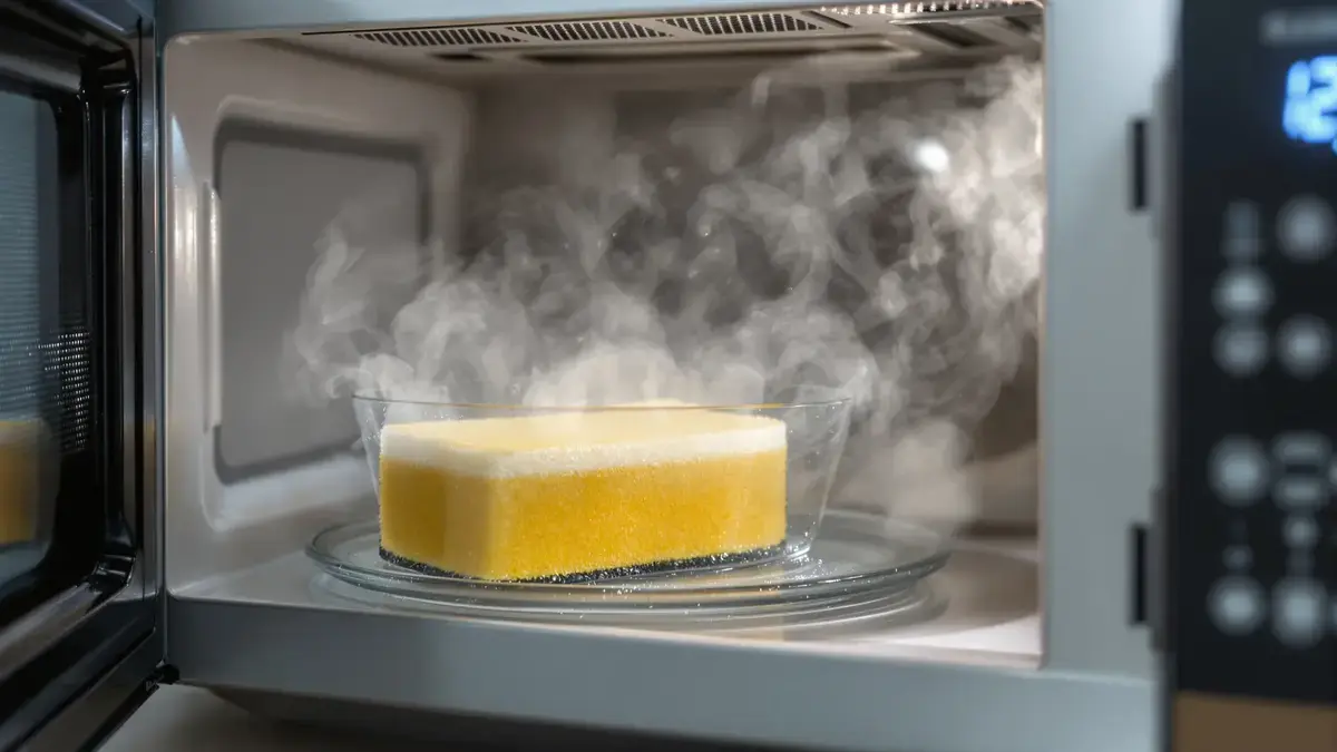 Hier is waarom je deze tip elke dag met je keuken spons zou moeten volgen door deze in de magnetron te stoppen
