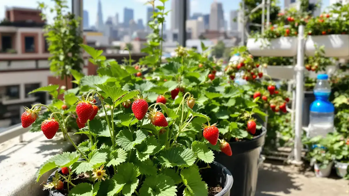 De onfeilbare methode om aardbeien in recordtijd op je balkon te laten groeien, perfect voor drukke stedelingen