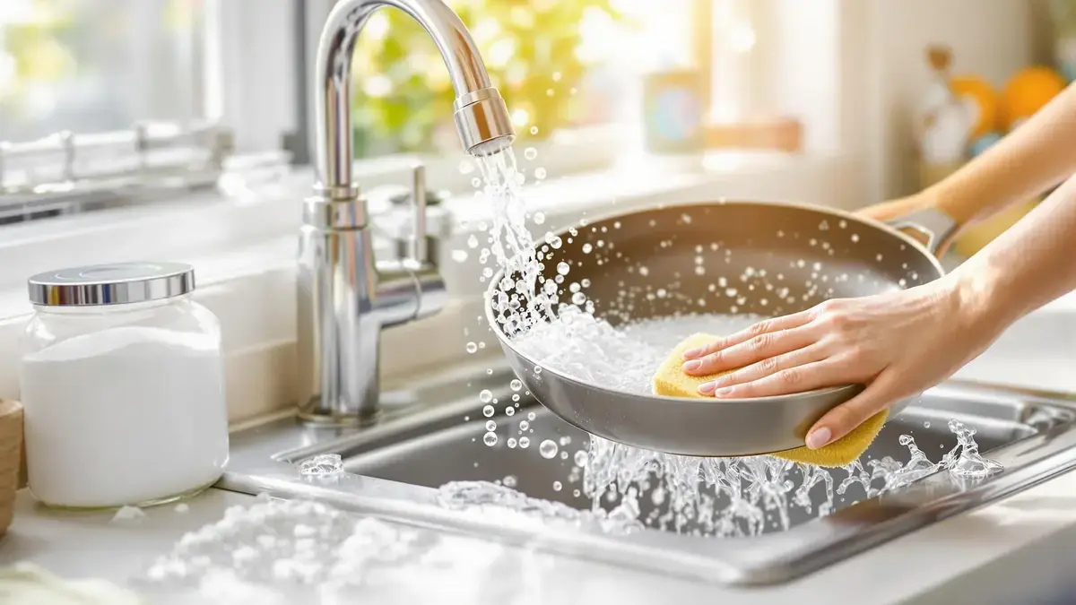 De truc met zout in afwasmiddel, en jouw keuken zal nooit meer hetzelfde zijn