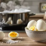 Pel je hardgekookte eieren in een oogwenk met dit verrassende ingrediënt in het kookwater