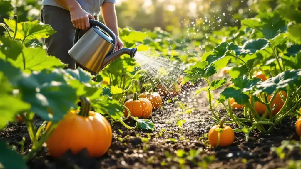 Een essentiële ochtendroutine om je pompoenen in de tuin te beschermen en water te besparen